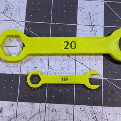 Wrenches.jpg STL file Parametric Combination Wrenches・Template to download and 3D print