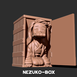 1.png Boîte de Nezuko - Tueur de démons Modèle à imprimer en 3D