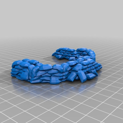 sandbags_curved.png Free STL file Sandbag Collection・3D print design to download