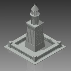 ISO.jpg Free 3D file Lighthouse of Alexandria・Template to download and 3D print