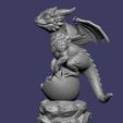 002.jpg Dragon à éclore très détaillé - Miniature imprimable en 3D