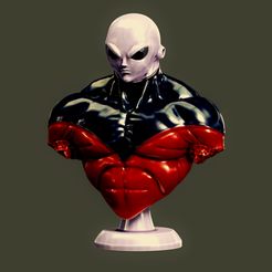 aq1.jpg Fichier STL JIREN buste DRAGON BALL・Objet pour imprimante 3D à télécharger