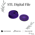 25.png Greek Imprint Polymer Clay Cutter, Digital STL File, Instant Download, STL file for 3D Printer,Sharp Edges, 6 sizes, #228
