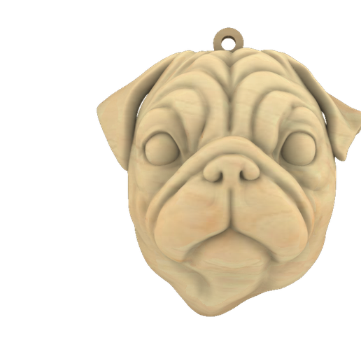 PUG PENDANT 3D model