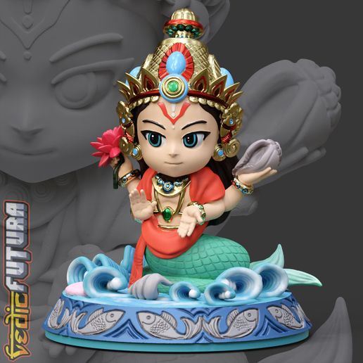 3d image of vishnu