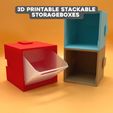 1.jpg 3D-Datei 3D-Druckbare stapelbare Aufbewahrungsboxen・Vorlage für 3D-Druck zum herunterladen
