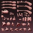 Head-Kit-01-square.jpg Coven Heads and Props 01 - masked Heads and Accessories