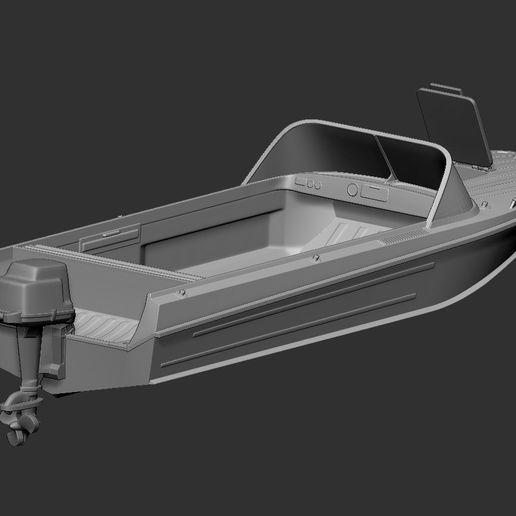 Motorboat Kazanka 5M4 3D model
