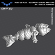 2.png ARTICULATED UNICAT MERMAID MFP3D -NO SUPPORT - PRINT IN PLACE - SENSORY TOY-FIDGET