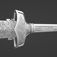 4.png Frostwork -- The Sword of Xiao Xingchen from The Untamed -- 3D Print Ready -- The Grandmaster of Demonic Cultivation
