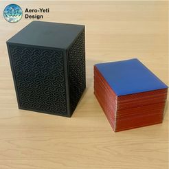 1.jpg STL file ZIG-ZAG EDH COMMANDER DECK BOX MTG 100・3D printer design to download