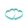 2.png Double Hearts Cookie Cutters | STL Files
