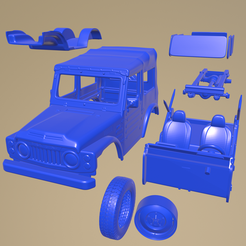 e06_005.png STL file Suzuki Jimny 1977 PRINTABLE CAR IN SEPARATE PARTS・3D printable design to download