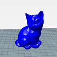 333.png Cat low poly.