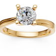 Lucy-Round-Solitaire-Engagement-Ring-STL-3D-Printable-5.png Lucy Round Solitaire Engagement Ring STL 3D Printable