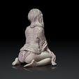 Sitting-Girl04.jpg Cute girl --anime girl-sexy female-3d print model