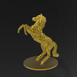 pres523.png Télécharger fichier STL gratuit Horse Voronoï • Design à imprimer en 3D, motek