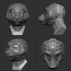 Cat.png Файл STL Основание для головы кошки в меховом костюме・3D-печатная модель для загрузки