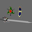 SkyquakeAddons_Render.jpg Sword and Remote Bombs for Transformers Legacy Skyquake