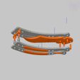 assembly_2-01.jpeg Free STL file CS:GO Butterfly Knife (No Screws Needed) - Balisong trainer・3D print object to download