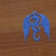 Dragon Keychain 2.JPG STL file Dragon keychain・3D printable design to download