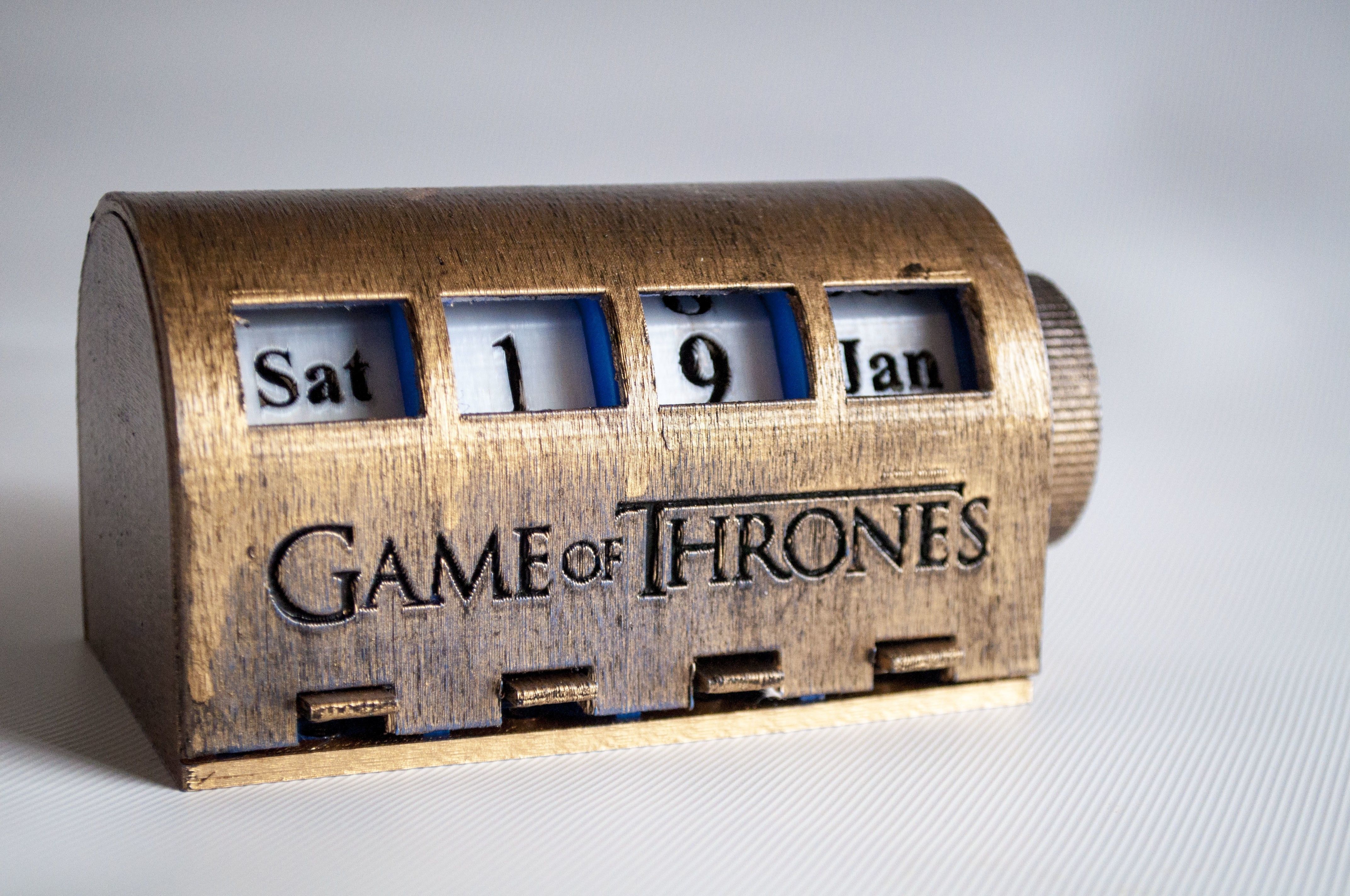 Free 3D file Game of Thrones Desk Calendar・3D printer model to download