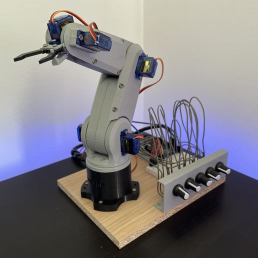 💪 Robotic Arm, 5-axis robotic arm, arduino・ STL File for ・Cults