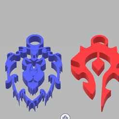 wow.png Cool world of warcraft horde and aliance earrings