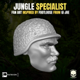 10.png Jungle Specialist head for Action Figures