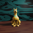 sdoo1.png Scooby Doo - Print in place + phone stand pose