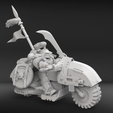 ws1.png Free STL file Hunting biker with scars from the white steppe・3D printable model to download