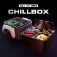 all-in-one-chillbox-3d-print-setup.png ChillBox：集游戏、电影和零食于一身，带陀螺杯架