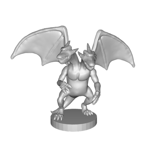 Two Headed King Rex Yu-Gi-Oh Dungeon Dice Monsters (DDM) STL File for  3D printingCults