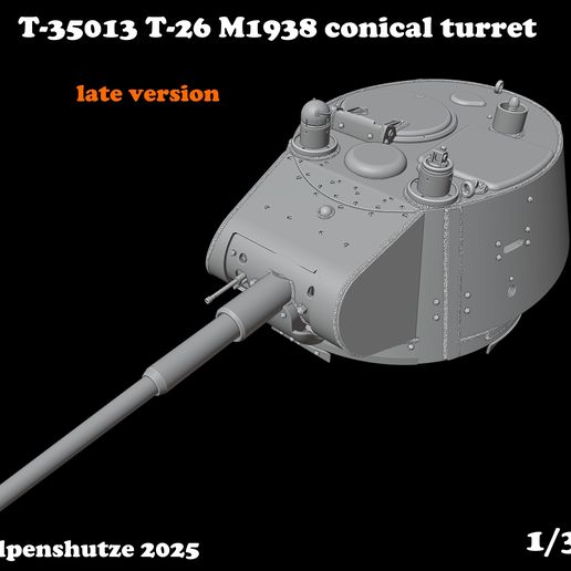 T-35013 T-26 M1938 conical turret