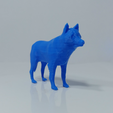 PrintedWolfLeftFront.png Low Poly Wolf
