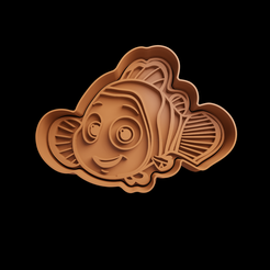 push-diseño.png Fichier 3D gratuit Nemo Cookie Cutter Free・Modèle à télécharger et à imprimer en 3D