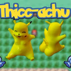 Thiccachu-Etsy.jpg Archivo STL Thicc-achu (Pikachu gordo)・Objeto imprimible en 3D para descargar