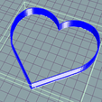 corazon 100mm.PNG HEART HEART COOKIE CUTTER