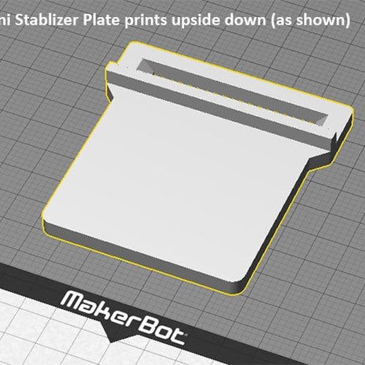 Download free STL file MakerBot Mini Build Plate Support • 3D printer