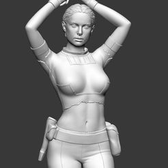1a.jpg OBJ file Padme in handcuffs・Model to download and 3D print, stepanovsculpts