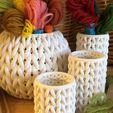Resized_1.jpg Knitted 3D printed containers set | Print in Place