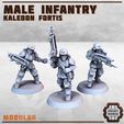 KF-male-troopers-3.jpg Light Infantry Troops x3 - Kaledon Fortis
