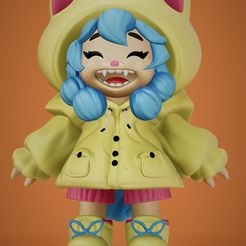 IMG_0746.jpeg Free STL file Cute chibi girl・Template to download and 3D print