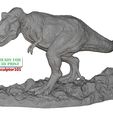 T-Rex-1-32-17.jpg Tyrannosaurus Rex dinosaur 1-32 3D sculpting printable model