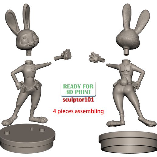 Zootopia-Judy-Hopps-14.jpg Fanart 《动物世界》警官朱迪-霍普斯展示警徽