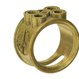 Ring-06-v8-01.png magic ring of the egyptian lore keeper of the desert scrolls ring-06 for 3d-print and cnc