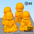 1.png Yoga Pose Buddha for Happiness - Set of 4