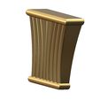 Ribbed-Curved-corbel-bracket-220x150-11.jpg Modern ribbed tapered corbel bracket 3D print model