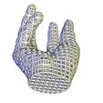 5 Hand_v2.jpg Archivo STL teléfono de mano estilo voronoi・Diseño de impresión en 3D para descargar