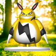 44.png Totoro + Electabuzz = Grizzbolt // Palworld  ( FUSION, MASHUP, COSPLAYERS, ACTION FIGURE, FAN ART, CROSSOVER, ANIME, CHIBI )